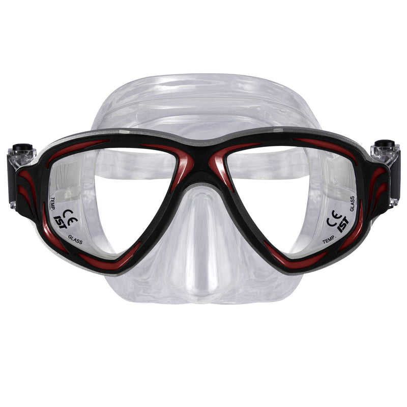 IST Synthesis 2 Window Aluminum Frame Scuba Dive Snorkeling Mask