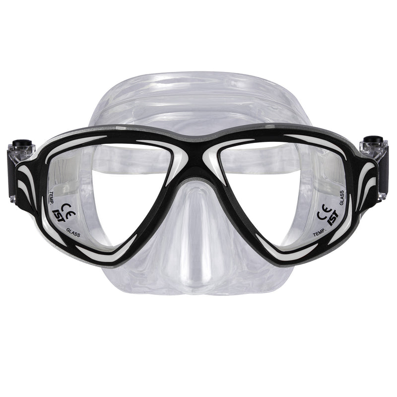 IST Synthesis 2 Window Aluminum Frame Scuba Dive Snorkeling Mask