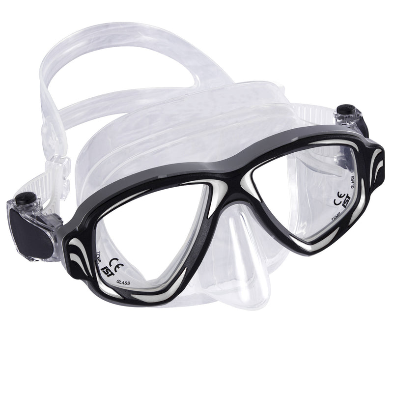 IST Synthesis 2 Window Aluminum Frame Scuba Dive Snorkeling Mask