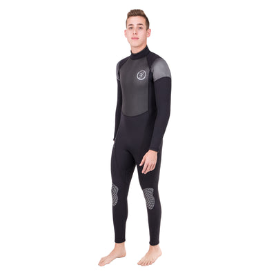 Black Seavenger 3mm neoprene surf wetsuit for men