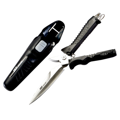 Dive knife scissors with sheath for scuba diving