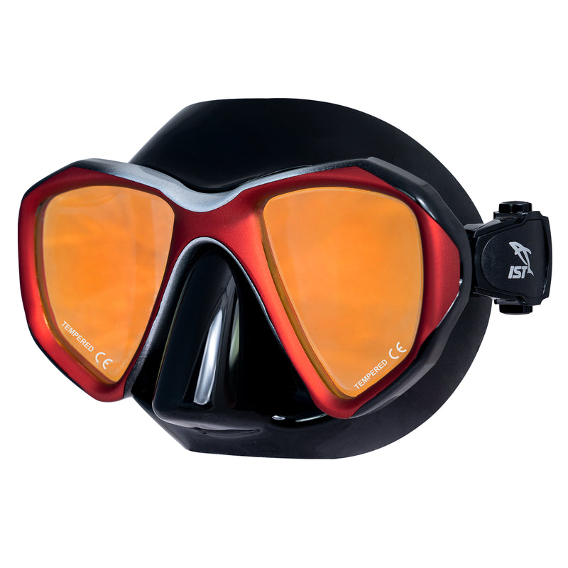 IST MP201 PROTEUS Twin Lens Tinted Lens Scuba and Spearfishing Mask