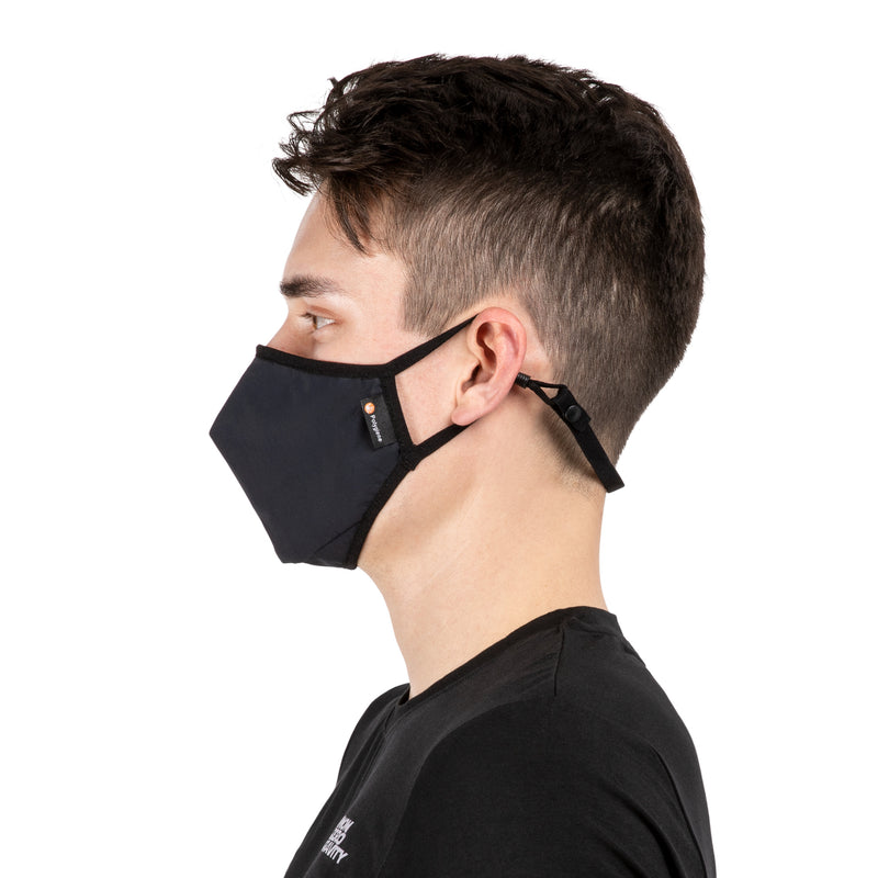 NonZero Gravity SilTex Antibacterial Performance Mask- Black