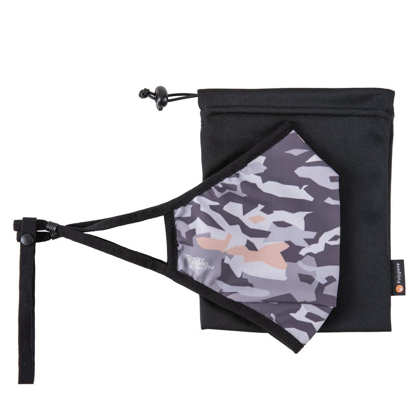 NonZero Gravity SilTex Antibacterial Performance Mask- Black Camo