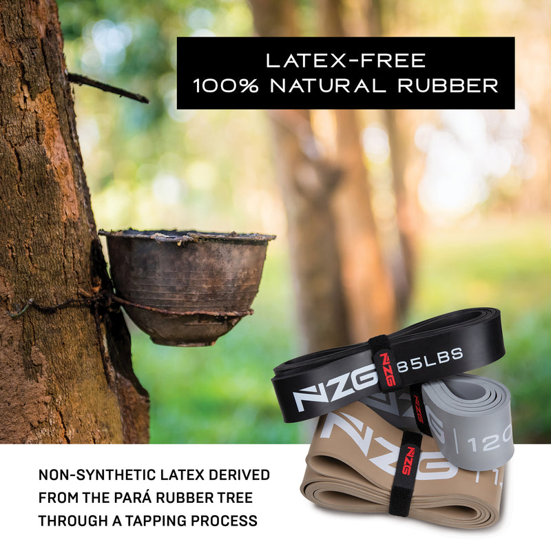NonZero Gravity 100% Latex-Free Natural Rubber Power Resistance Bands