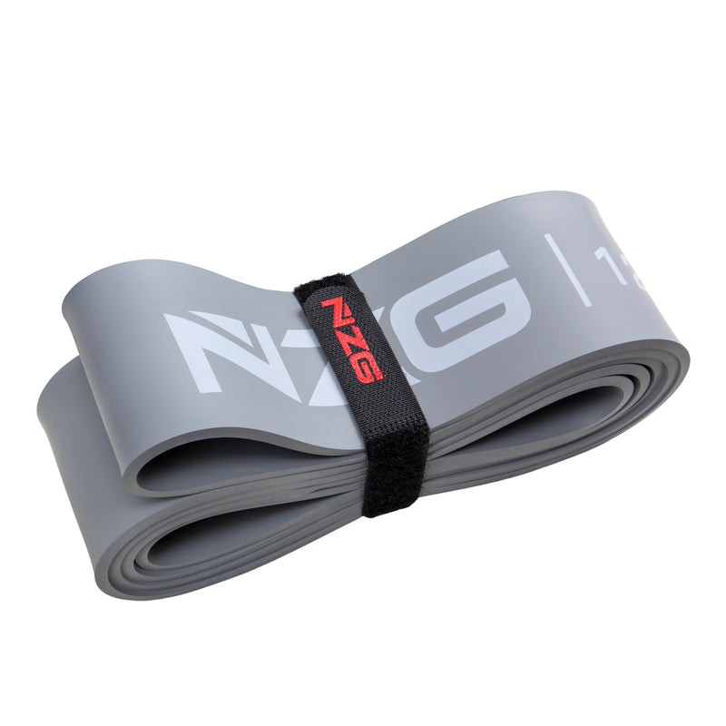 NonZero Gravity 100% Latex-Free Natural Rubber Power Resistance Band High-Intensity Silver 120 LBS (Single)