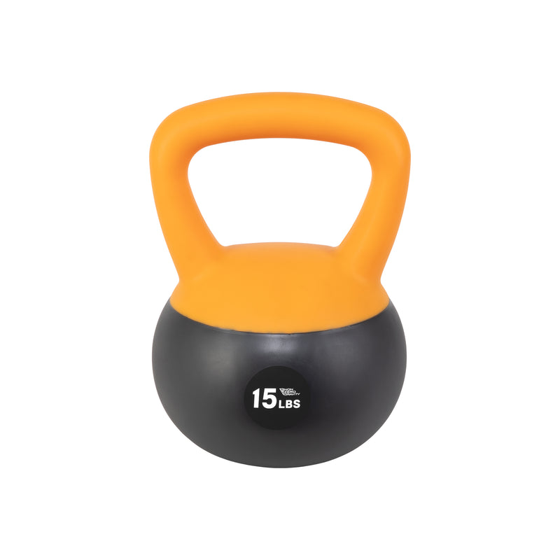NonZero Gravity Iron Sand Shock-Proof Kettlebell Weight with soft base, sturdy two-hand grip & iron sand filling for workouts