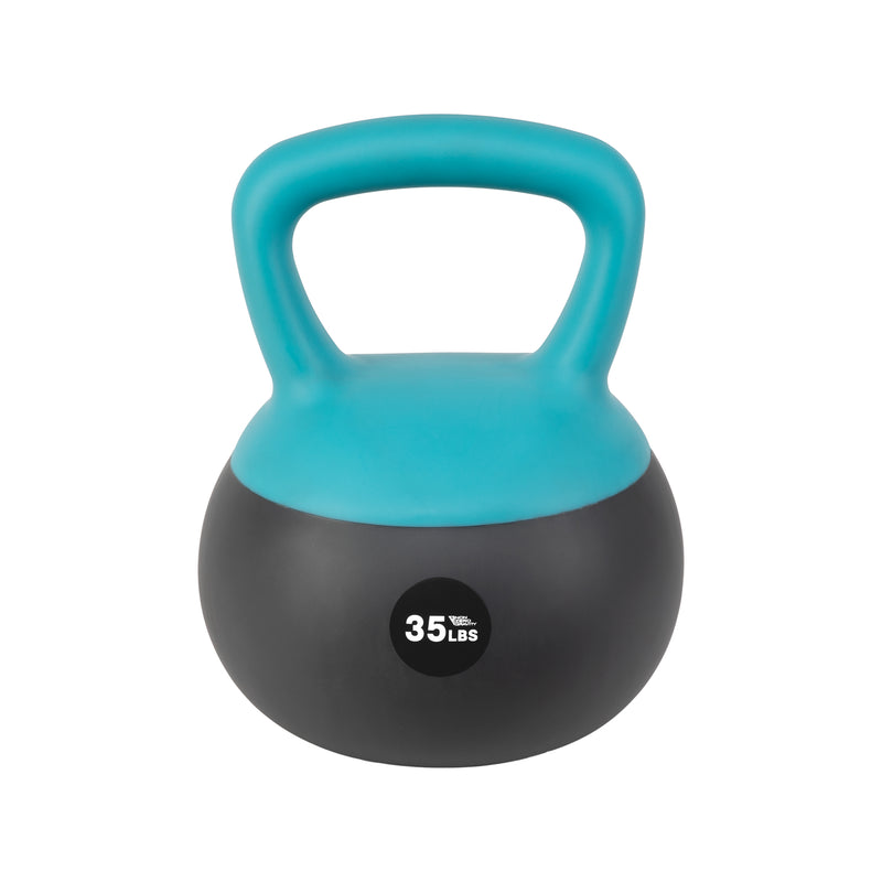 NonZero Gravity Iron Sand Shock-Proof Kettlebell Weight with soft base, sturdy two-hand grip & iron sand filling for workouts
