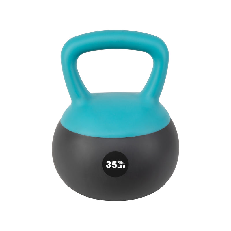 NonZero Gravity Iron Sand Shock-Proof Kettlebell Weight with soft base, sturdy two-hand grip & iron sand filling for workouts 