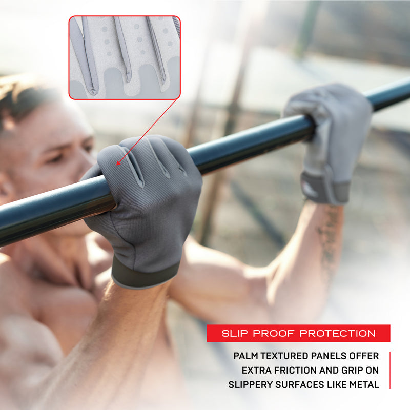 NonZero Gravity Tech-Touch Antimicrobial Germ-Proof Odor-Proof Weightlifting Padded Full Finger Workout Gloves