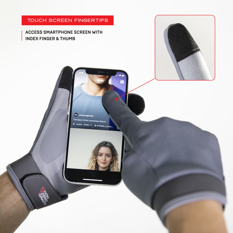 NonZero Gravity Tech-Touch Antimicrobial Germ-Proof Odor-Proof Weightlifting Padded Full Finger Workout Gloves