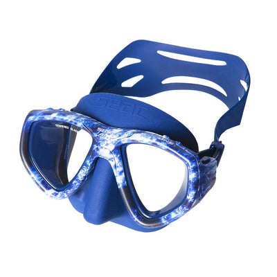 SEAC ONE Scuba Diving Snorkeling Freediving Mask, Dual Lens, Camo Series- Blue, Brown, Grey, Green