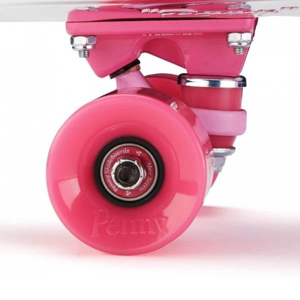 Penny 22 Inch Mini Cruiser: Silver Pink Metallic Fade