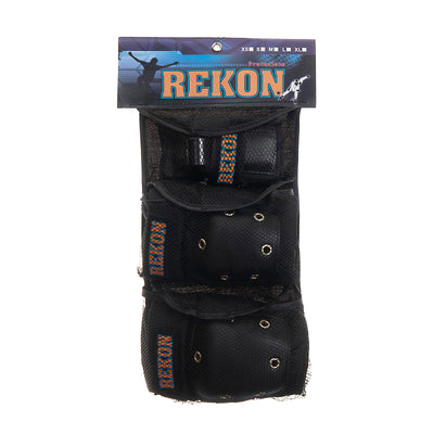 Rekon 3-in-1 Knee, Elbow, and Wrist Protective Gear Set