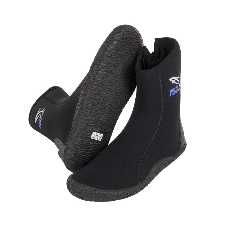 IST 5mm Nylon II High Cut Diving Booties with Vulcanized Rubber Sole