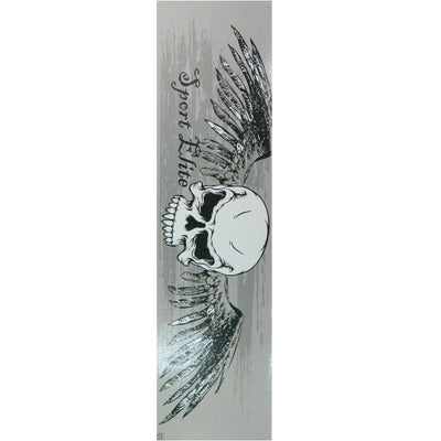 Sport Elite Gray Skull & Wings Skateboard Griptape