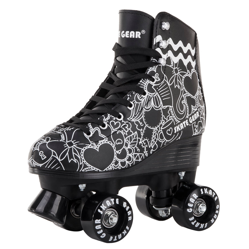 Skate Gear Graphic Roller Skates with LED wheels