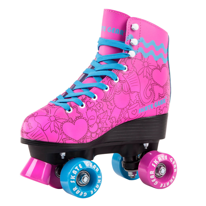 Skate Gear Graphic Roller Skates with LED wheels