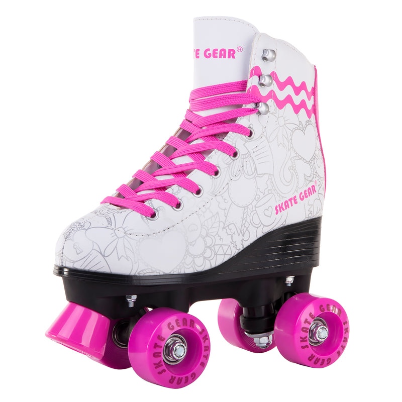 Skate Gear Graphic Roller Skates with LED wheels