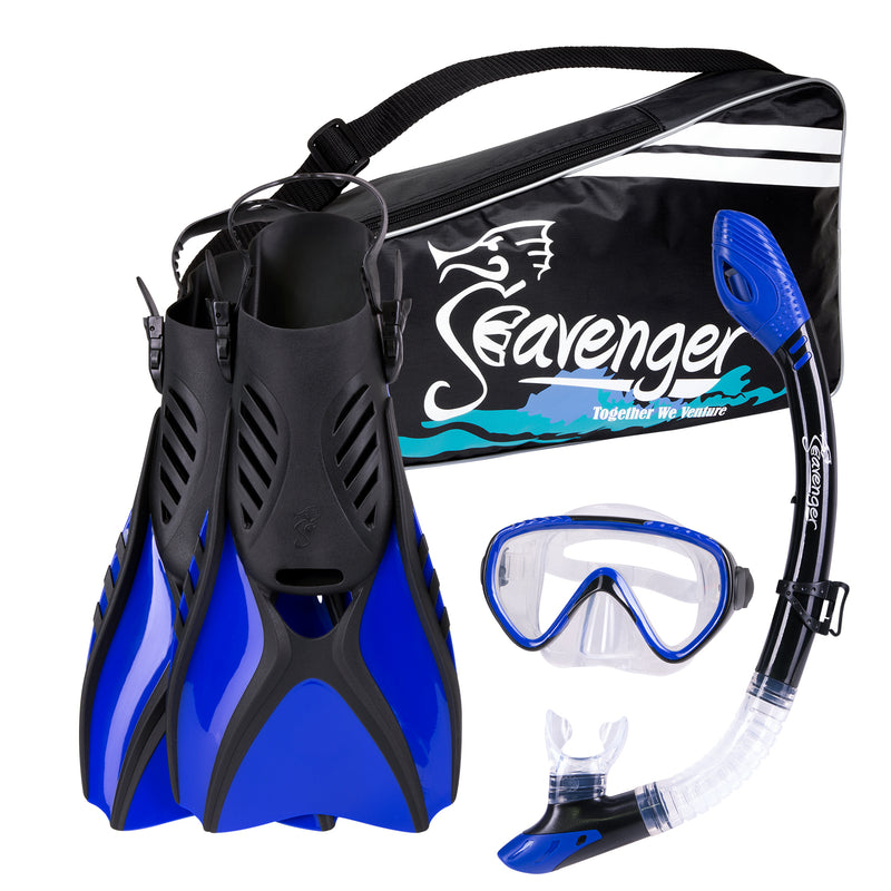 blue snorkeling set