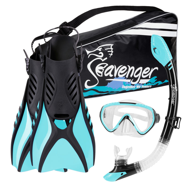 Light blue snorkeling set