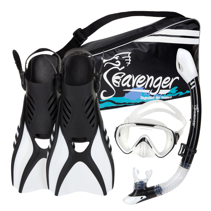 White snorkeling set