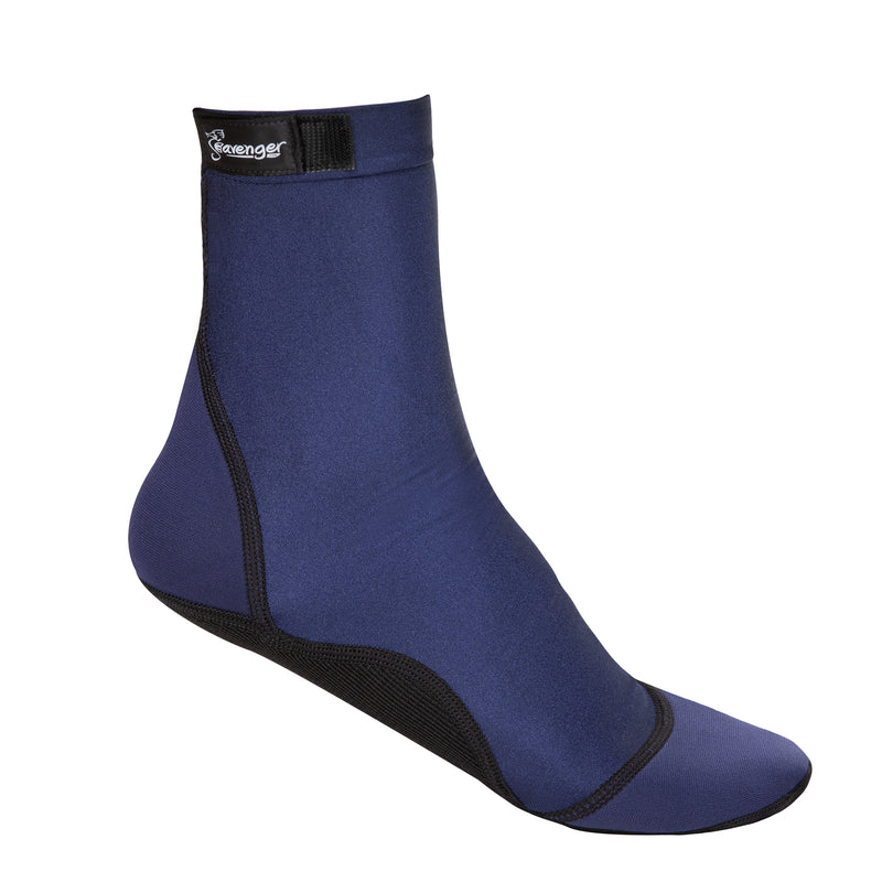 tall dark blue beach socks