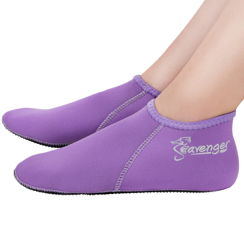 3mm purple neoprene socks