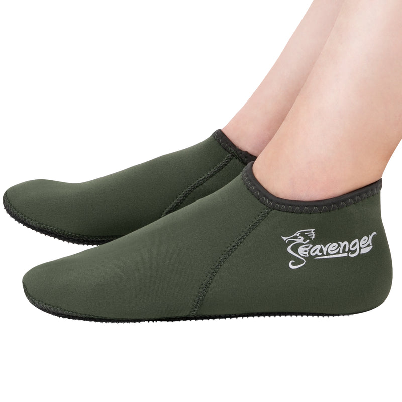 3mm olive green neoprene socks
