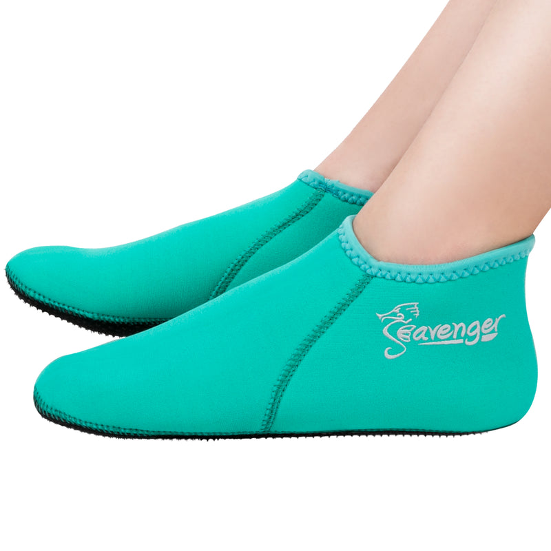 3mm seafoam green neoprene socks