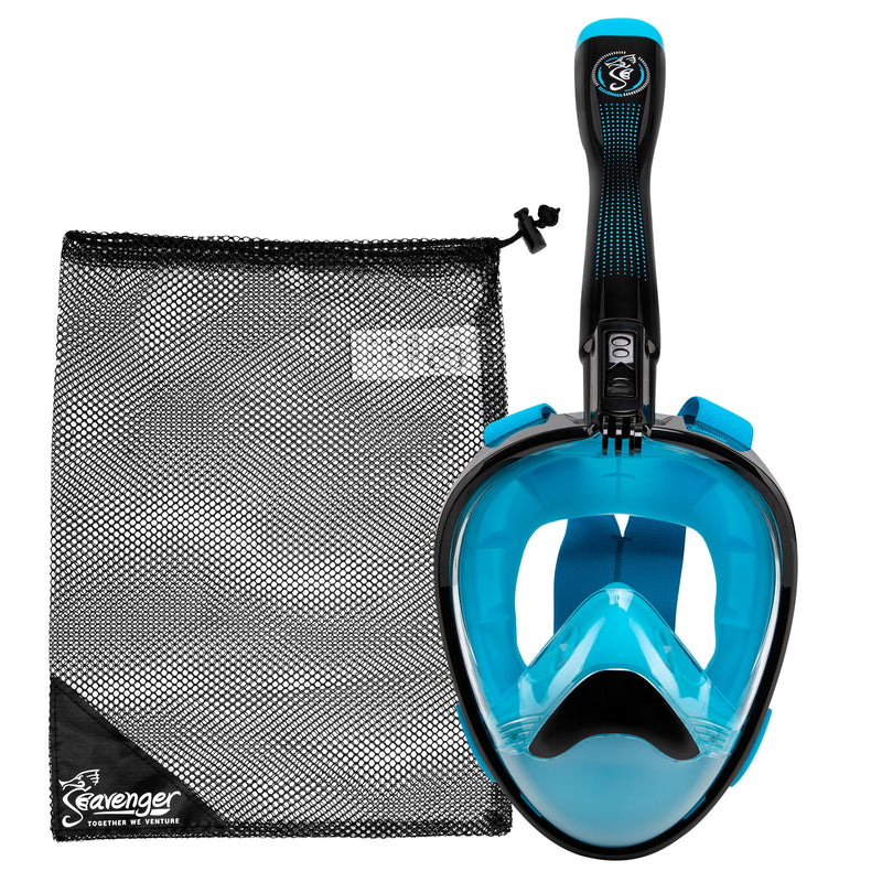Seavenger Nautilus Blue Full Face Snorkel Mask 