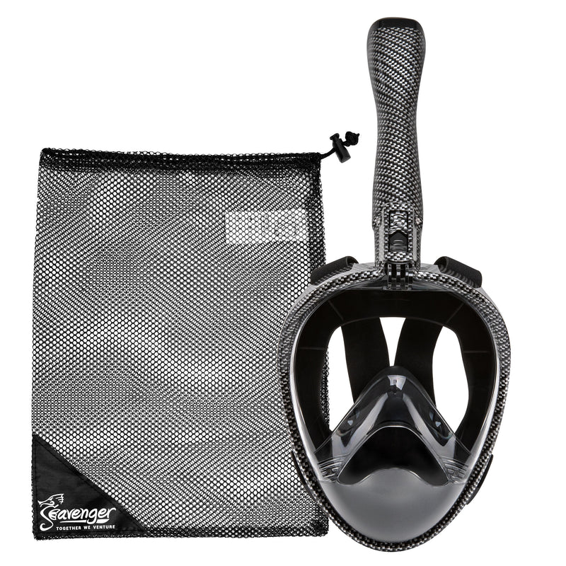 Seavenger Nautilus Carbon Fiber Full Face Snorkel Mask