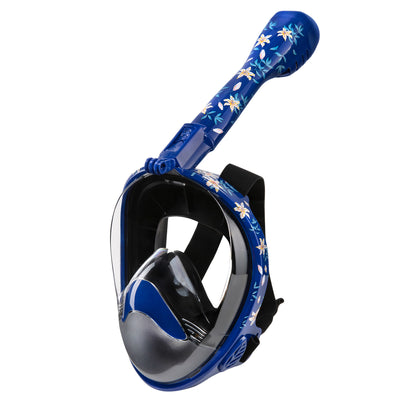 Seavenger Nautilus Dark Floral Full Face Snorkel Mask