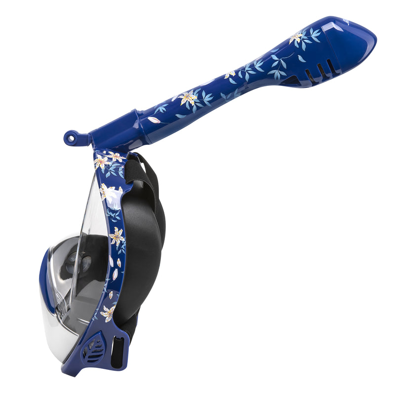 Seavenger Nautilus Dark Floral Full Face Snorkel Mask