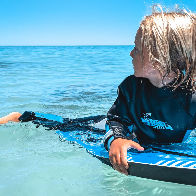 3mm blue neoprene child wetsuit