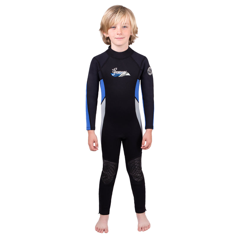 3mm blue neoprene child wetsuit