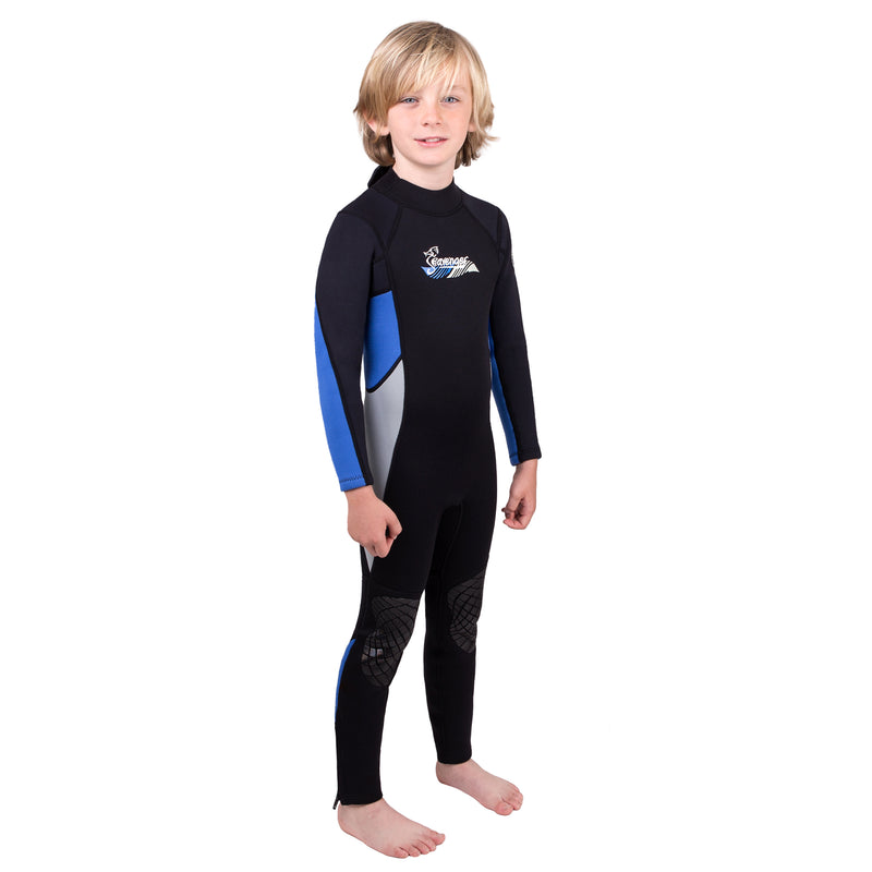 3mm blue neoprene child wetsuit