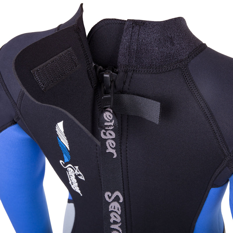 3mm blue neoprene child wetsuit