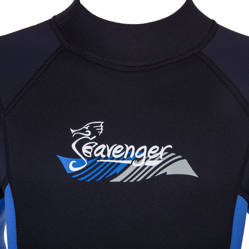 3mm blue neoprene child wetsuit