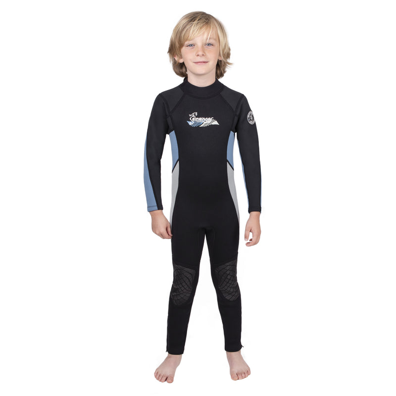 3mm light blue neoprene child wetsuit