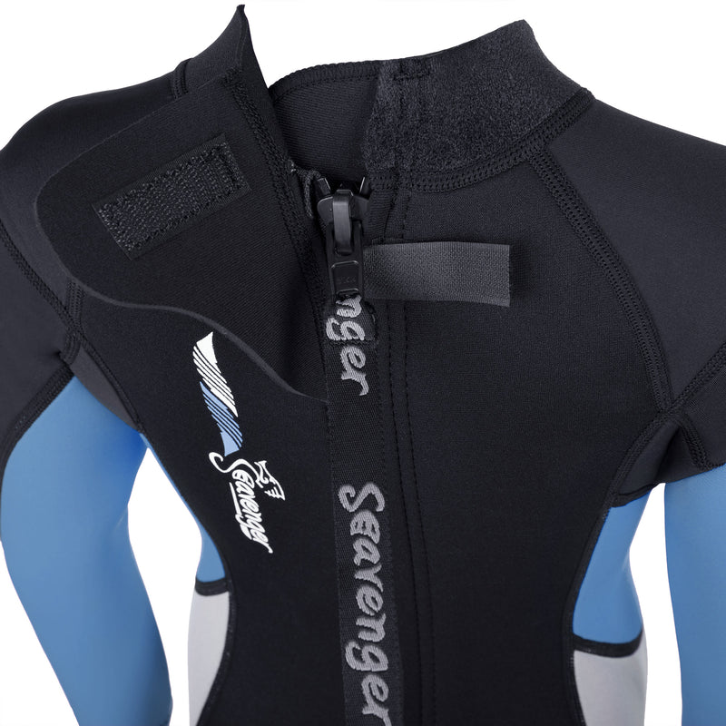 3mm light blue neoprene child wetsuit