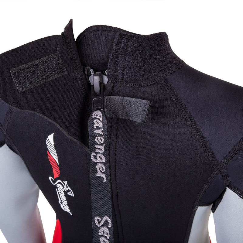 3mm red neoprene child wetsuit