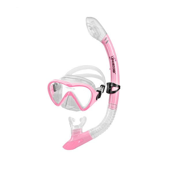 pink mask and snorkel set