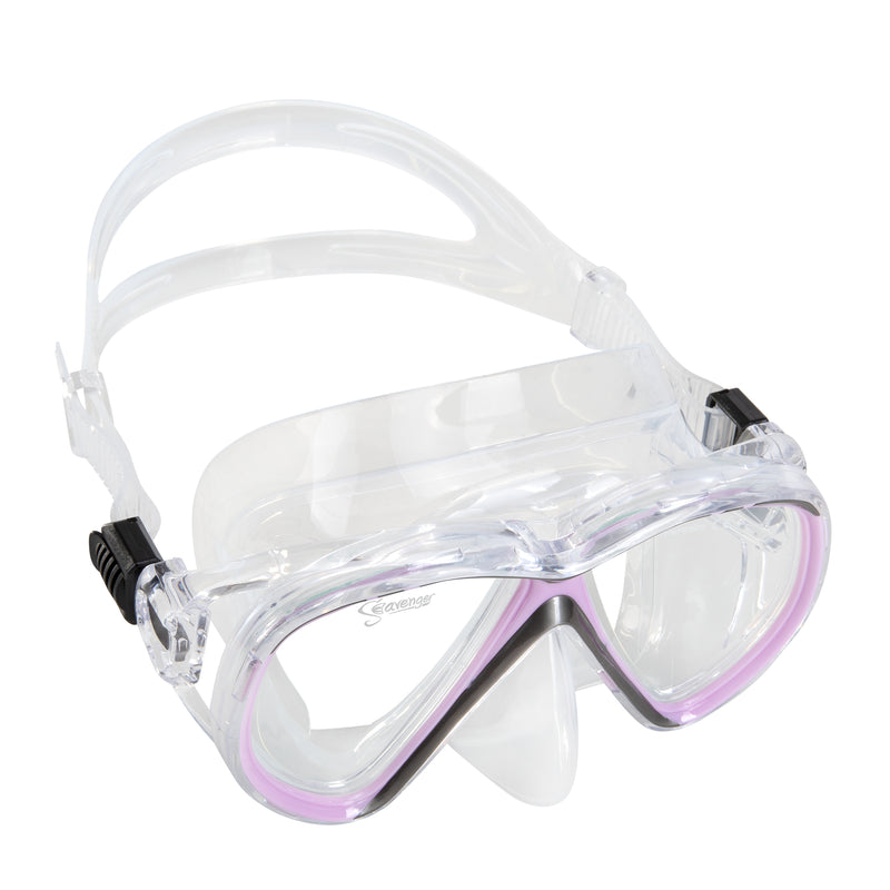 Seavenger Hanalei Snorkel and Anti-Fog Mask Set in Soft Lavender