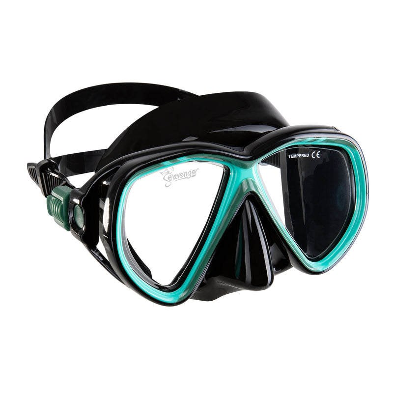 Seavenger Hanalei Snorkel and Anti-Fog Mask Set in Seafoam Green