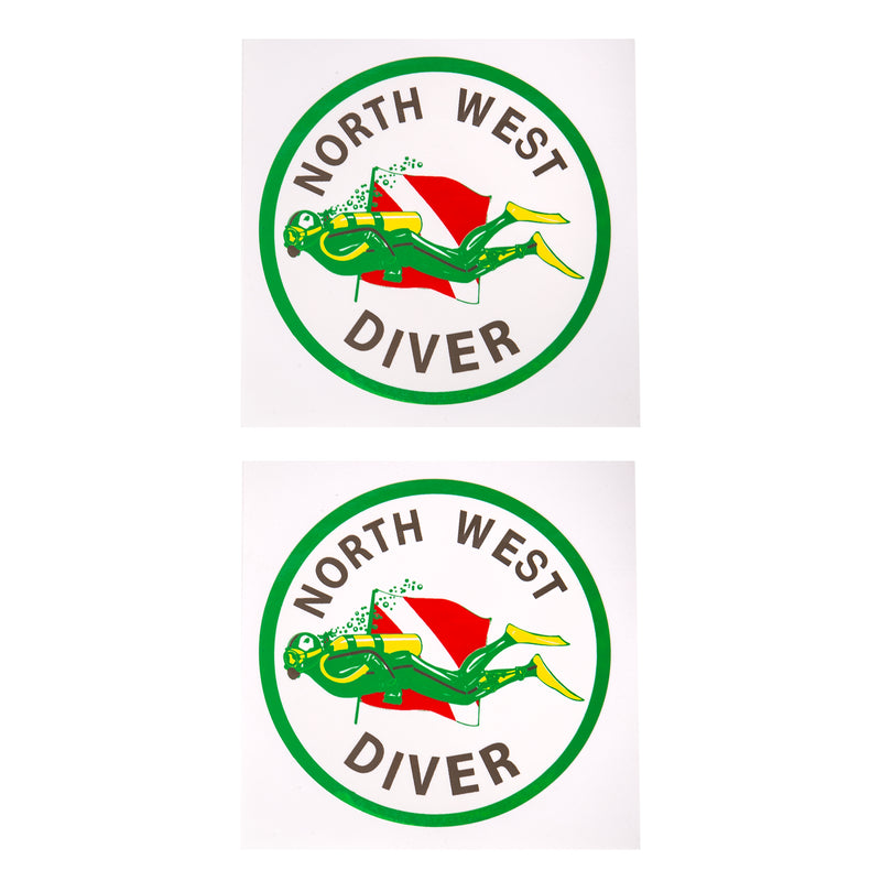 Round Northwest Diver Sticker