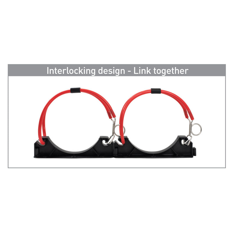 XS SCUBA Scuba Tank Holder Dual Slots For 7.25 Inch Silicone Band