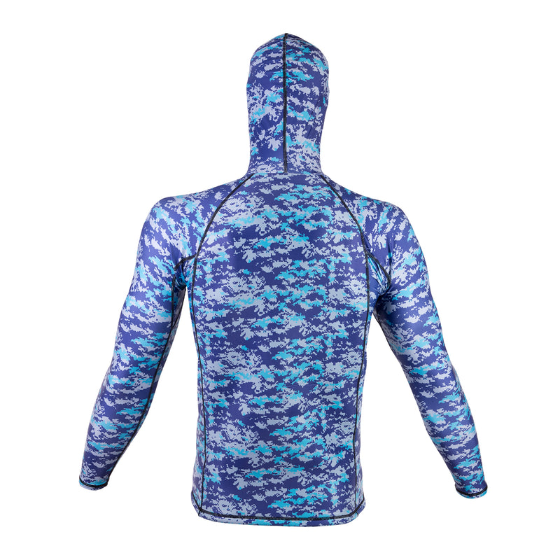 IST Camouflage Spearfishing Rash Guard with Hood, Loading Pad