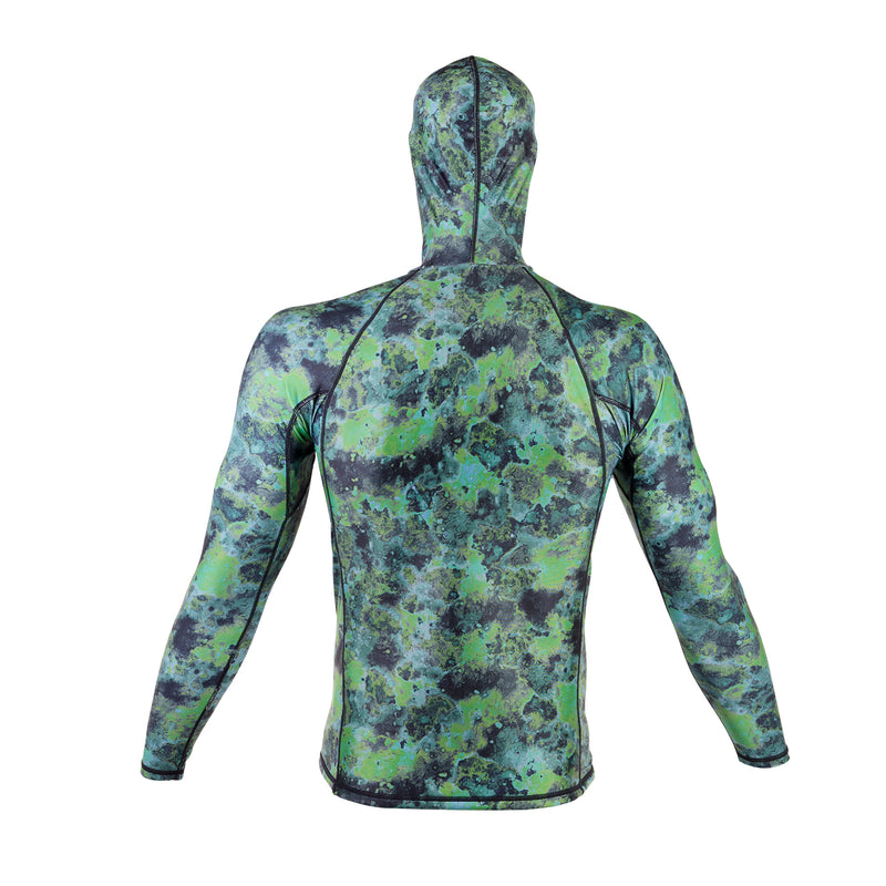 Hooded Spearfishing Rashguard-Green