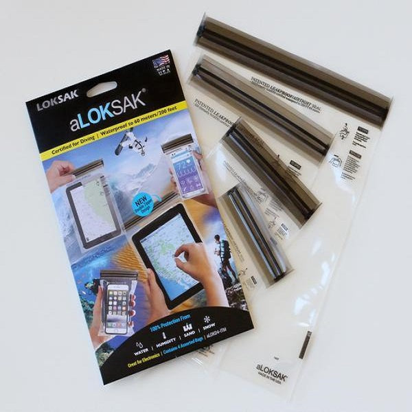 Multi-Packs of Assorted aLOKSAK Airtight Waterproof Pouch Clear Dry Bags